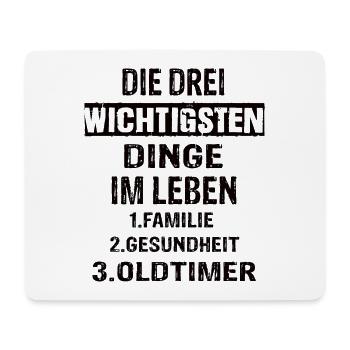 Oldtimer - Mousepad (Querformat) - Weiß - Vorne