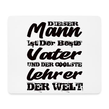 Vater Und Lehrer - Mousepad (Querformat) - Weiß - Vorne