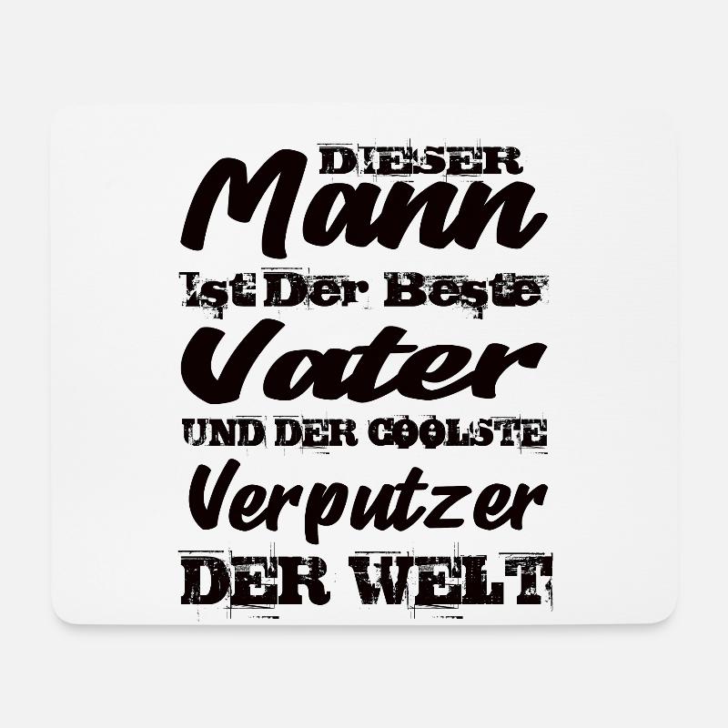 Verputzer - Mousepad (Querformat) - Weiß
