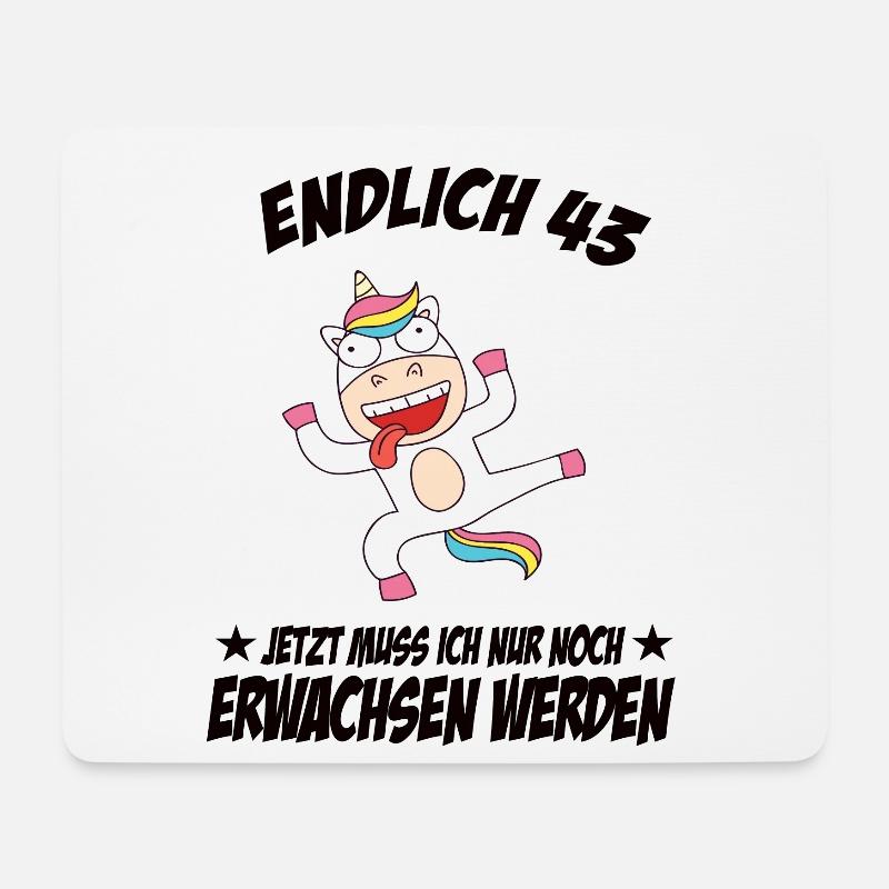 43 Geburtstag Positive Sprüche Zum 43 geburtstag - Mousepad (Querformat) - Weiß