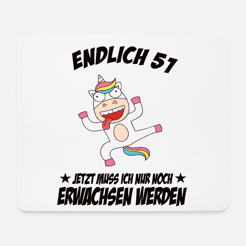 51 Geburtstag Positive Sprüche Zum 51 geburtstag - Mousepad (Querformat) - Weiß