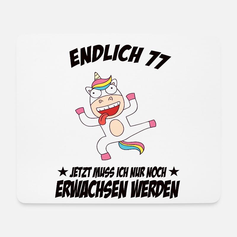 77 Geburtstag Positive Sprüche Zum 77 geburtstag - Mousepad (Querformat) - Weiß
