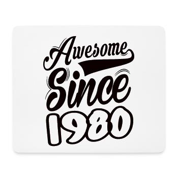 Awesome Since 1980 - Mouse Pad (horizontal) - white - Front