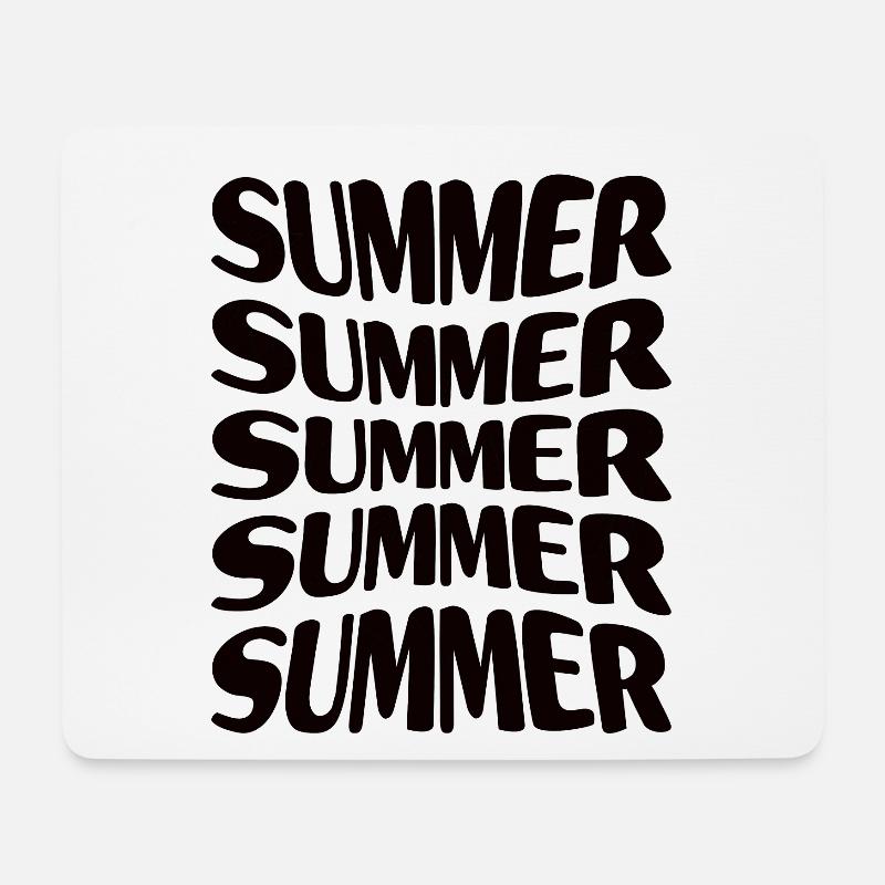 Sommer Sommer Sommer Sommer Sommer - Mousepad (Querformat) - Weiß
