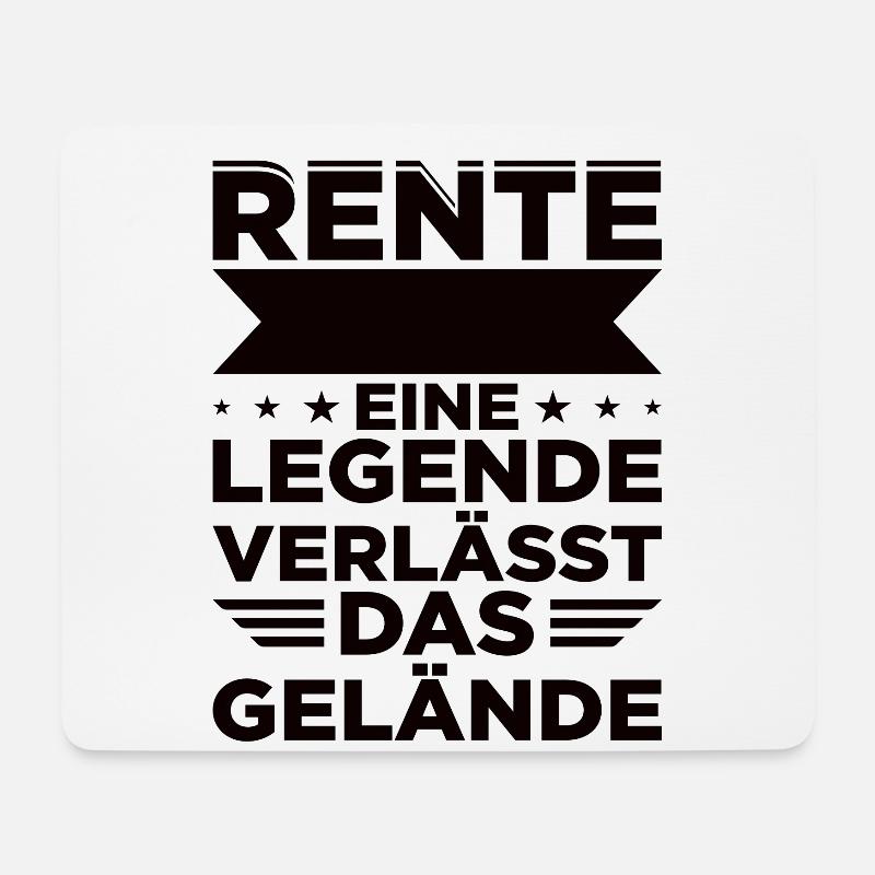 Rente Eine Legende Verlässt Das Gelände - Mousepad (Querformat) - Weiß