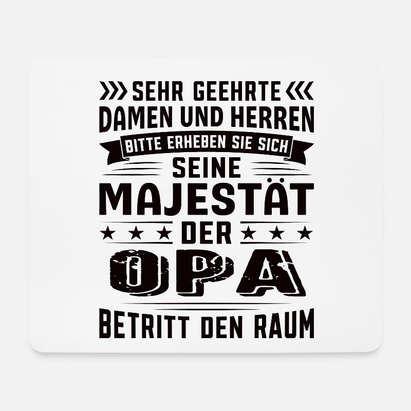 Opa Geburtstag Opa Sprüche Opa Geschenke - Mousepad (Querformat) - Weiß