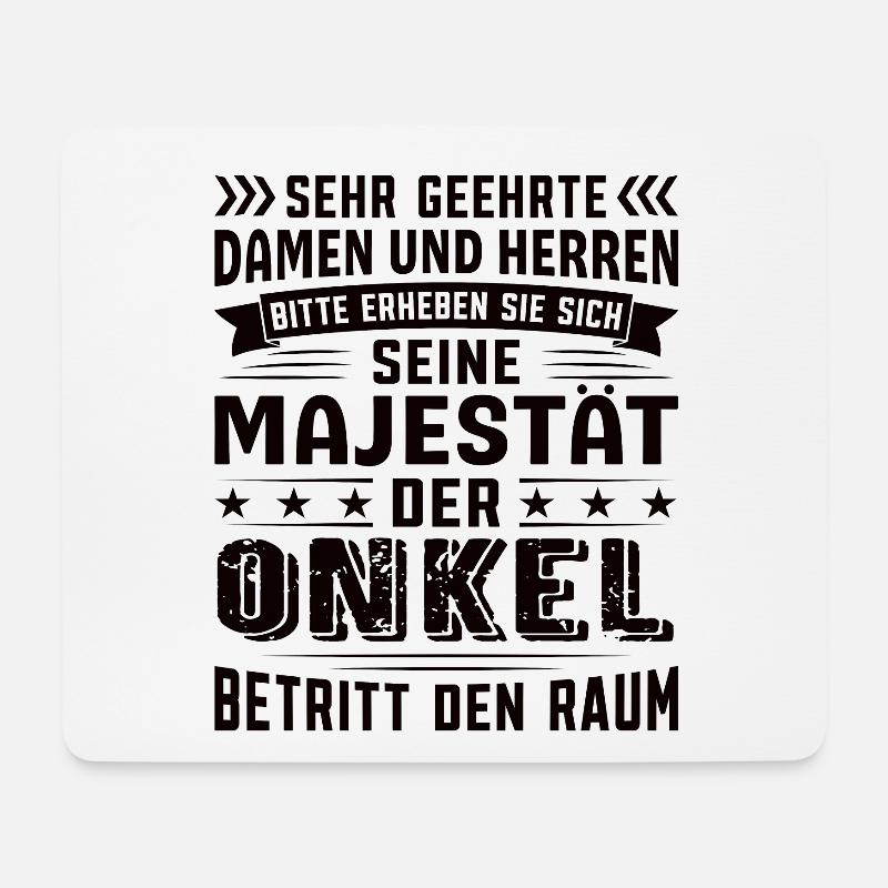 Onkel Geburtstag Onkel Sprüche Onkel Geschenke - Mousepad (Querformat) - Weiß
