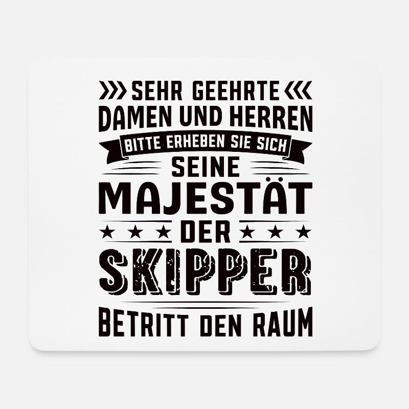 Skipper Geburtstag Skipper Sprüche Skipper - Mousepad (Querformat) - Weiß