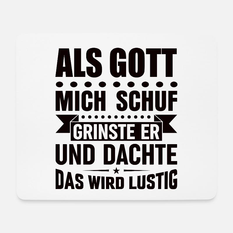 Lustige Sprüche - Mousepad (Querformat) - Weiß