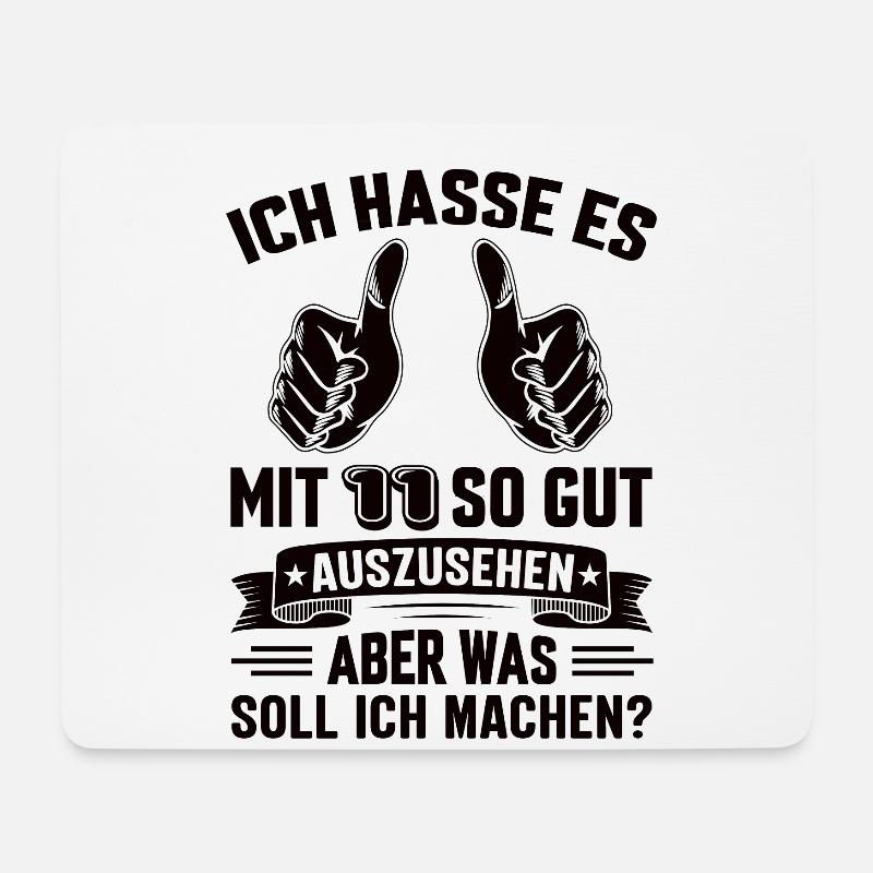 11 Geburtstag 11 Jahre 11 Lebensjahr 11 Lebenalter - Mousepad (Querformat) - Weiß
