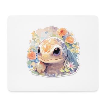Schildkröte Echse Schildkröte Baby Schildkröten - Mousepad (Querformat) - Weiß - Vorne