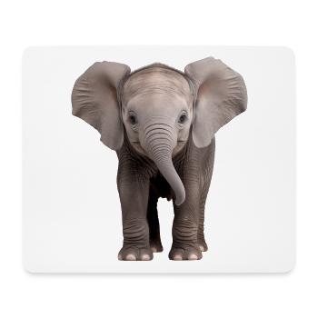 Baby Elephant Elefant - Mousepad (Querformat) - Weiß - Vorne