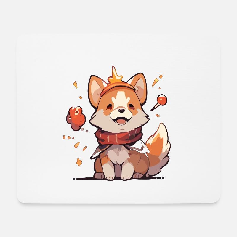 Corgi Corgi Hund Corgi Halloween Corgis Haustier - Mousepad (Querformat) - Weiß