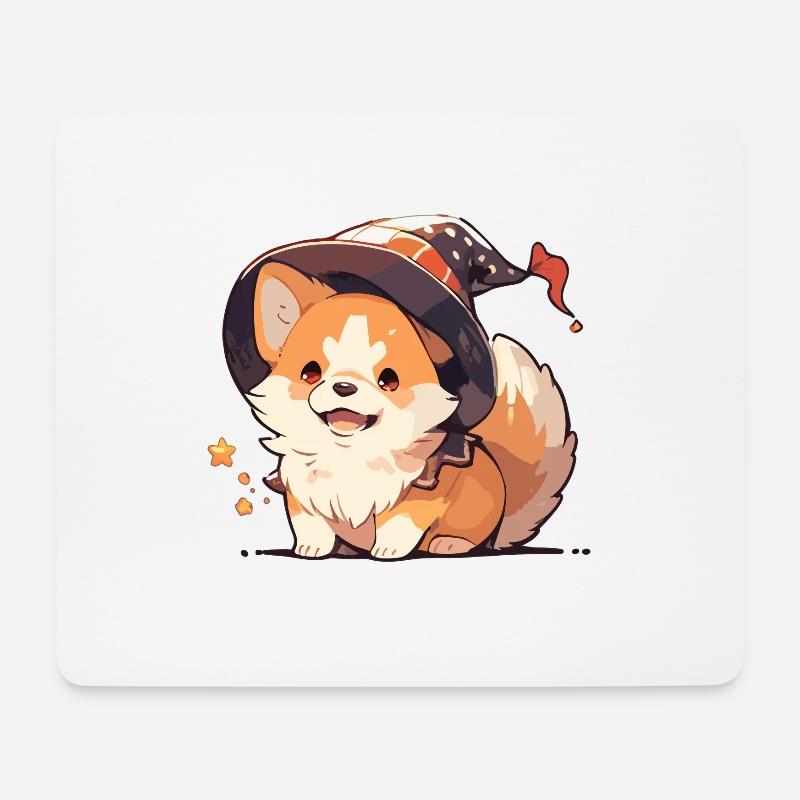 Corgi Corgi Hund Corgi Halloween Corgis Haustier - Mousepad (Querformat) - Weiß