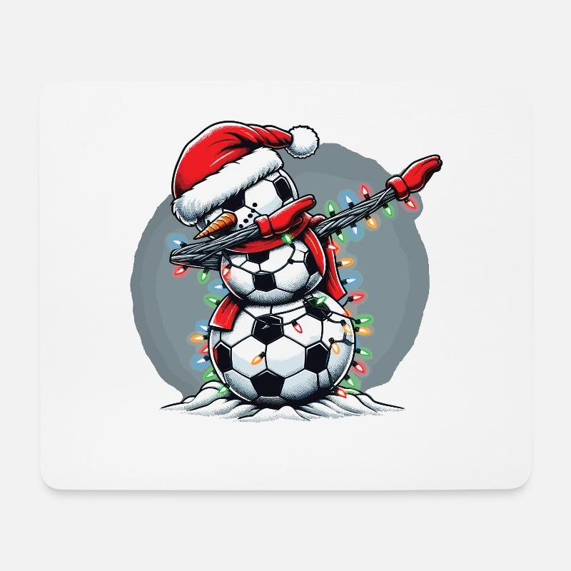 Schneemann Dabbing Schneemann Dab Schneemänner - Mousepad (Querformat) - Weiß