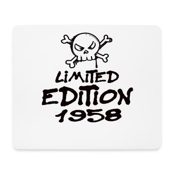 Limited Edition 1958 Birthday Born 1958 - Mouse Pad (horizontal) - white - Front