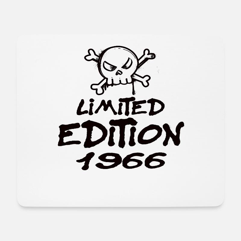 Limited Edition 1966 Geburtstag 1966 Geboren - Mousepad (Querformat) - Weiß