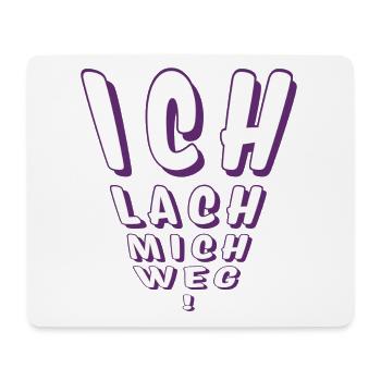 Komiker, Lachen, Lacher, Karneval, Witz + Comedy - Mousepad (Querformat) - Weiß - Vorne