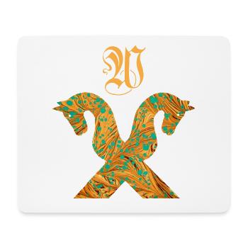 pferdegiebel e 95 w - Mousepad (Querformat) - Weiß - Vorne