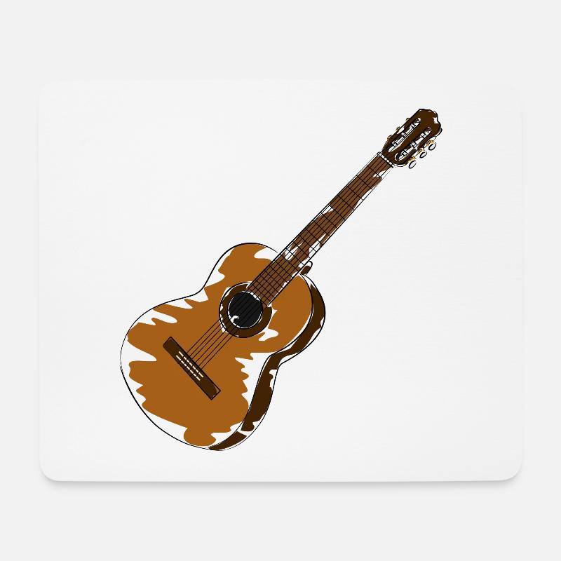 guitar - Mouse Pad (horizontal) - white
