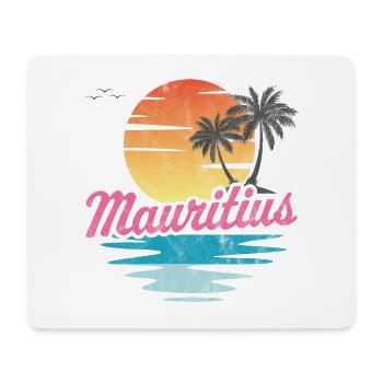 Maurice - Tapis de souris (format paysage) - blanc - Devant