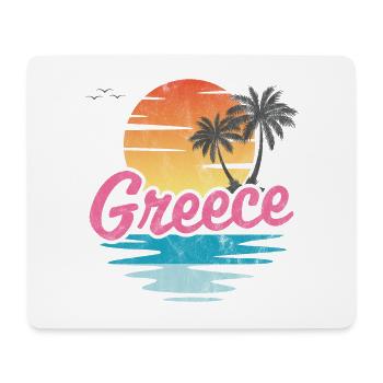 Grèce - Tapis de souris (format paysage) - blanc - Devant