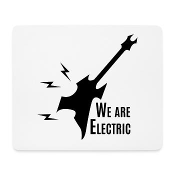 Guitare - Guitare / Heavy Metal / Rock - Tapis de souris (format paysage) - blanc - Devant