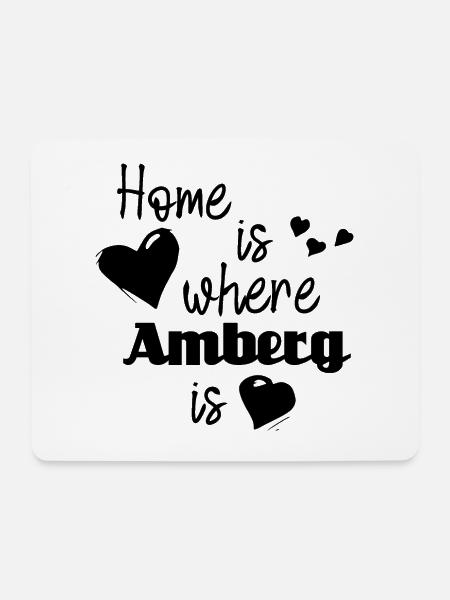 Zuhause in Amberg - Home is where Amberg is - Mousepad (Querformat) - Weiß