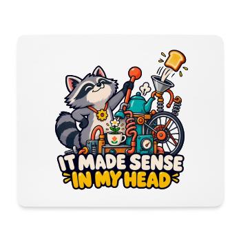 Das ergab in meinem Kopf Sinn - Mousepad (Querformat) - Weiß - Vorne