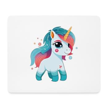 Cute Little Unicorn - Mousepad (Querformat) - Weiß - Vorne