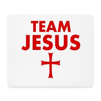 Team jesus cross - Mouse Pad (horizontal) - white - Front