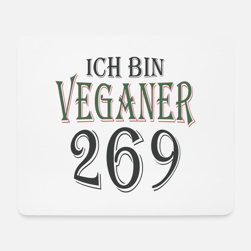 Veganer 269 - Mousepad (Querformat) - Weiß