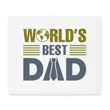 Der beste Vater der Welt - Mousepad (Querformat) - Weiß - Vorne