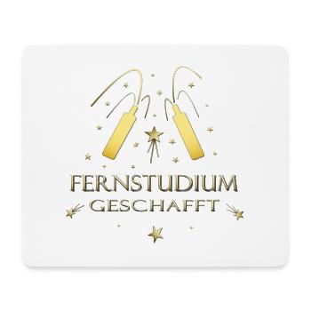Fernstudium Weiterbildung Beruf bestanden - Mousepad (Querformat) - Weiß - Vorne