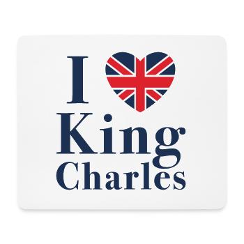 Ich liebe König Charles - Mousepad (Querformat) - Weiß - Vorne