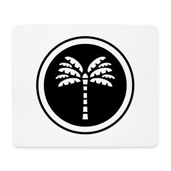 Palm Tree Symbol - Mousepad (Querformat) - Weiß - Vorne