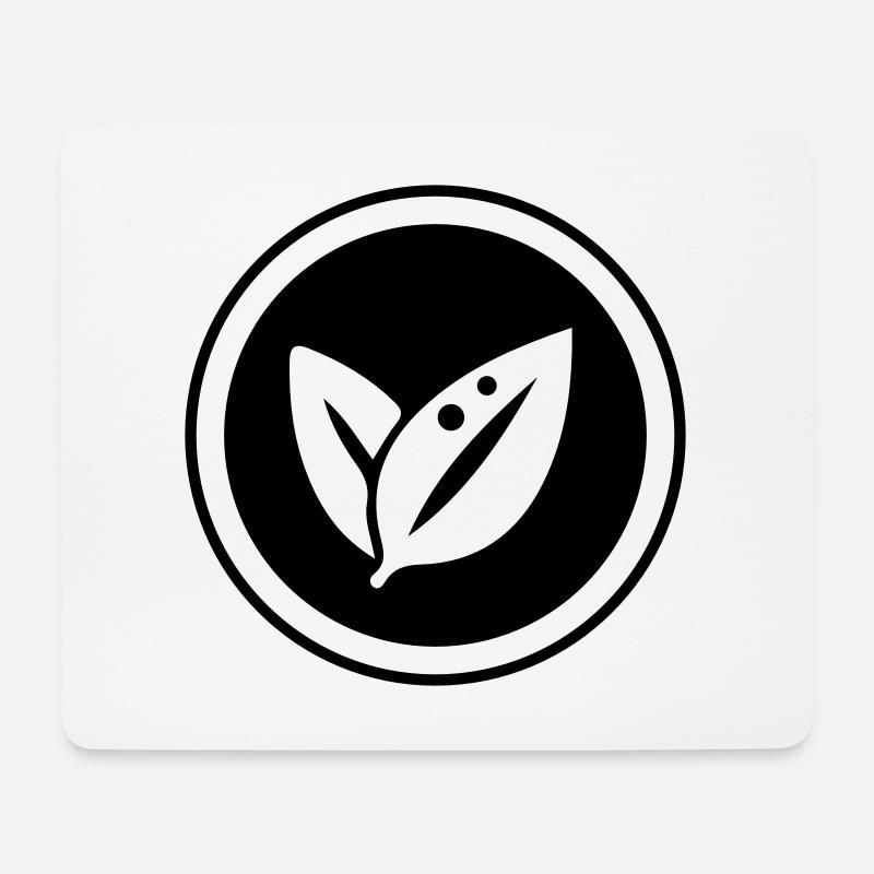 Blatt Ökologie - Mousepad (Querformat) - Weiß