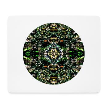 Nature Mandala : Galelets dans la rivière - Tapis de souris (format paysage) - blanc - Devant