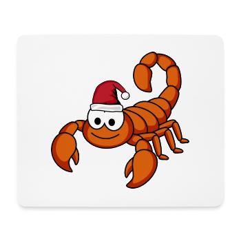 Skorpion Comic Weihnachten - Mousepad (Querformat) - Weiß - Vorne