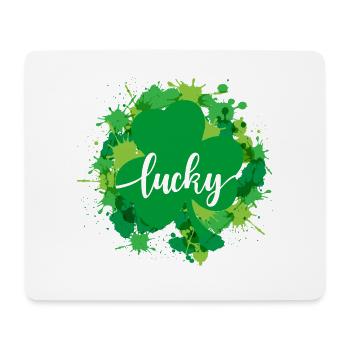 Aquarelle Saint Patrick Fête - Tapis de souris (format paysage) - blanc - Devant