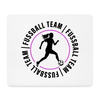 Fussball Team Spielerin Frau Fussballerin - Mousepad (Querformat) - Weiß - Vorne