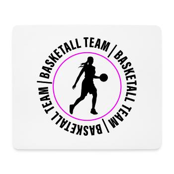 Basketball Team Verein Frau - Mousepad (Querformat) - Weiß - Vorne