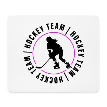Joueur de club de l’équipe de hockey sur glace - Tapis de souris (format paysage) - blanc - Devant