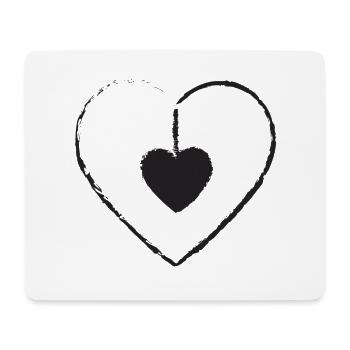 HEARTS 15 - Mouse Pad (horizontal) - white - Front