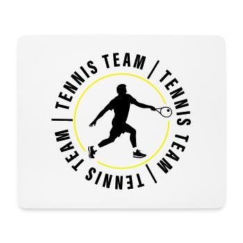 Joueurs de club de l’équipe de tennis - Tapis de souris (format paysage) - blanc - Devant