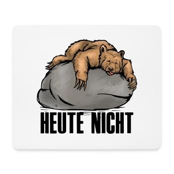 Bären Office Heute Nicht Kollege Motivation Bär - Mousepad (Querformat) - Weiß - Vorne