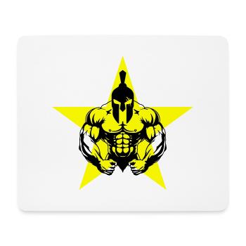 Spartaner Bodybuilder Muskeln - Mousepad (Querformat) - Weiß - Vorne