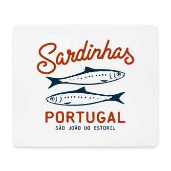 Sardines Canned Sardinhas Portugal - Mouse Pad (horizontal) - white - Front