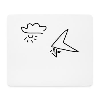 drachenflieger - Mousepad (Querformat) - Weiß - Vorne