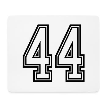 44 Zahl symbol - Mousepad (Querformat) - Weiß - Vorne